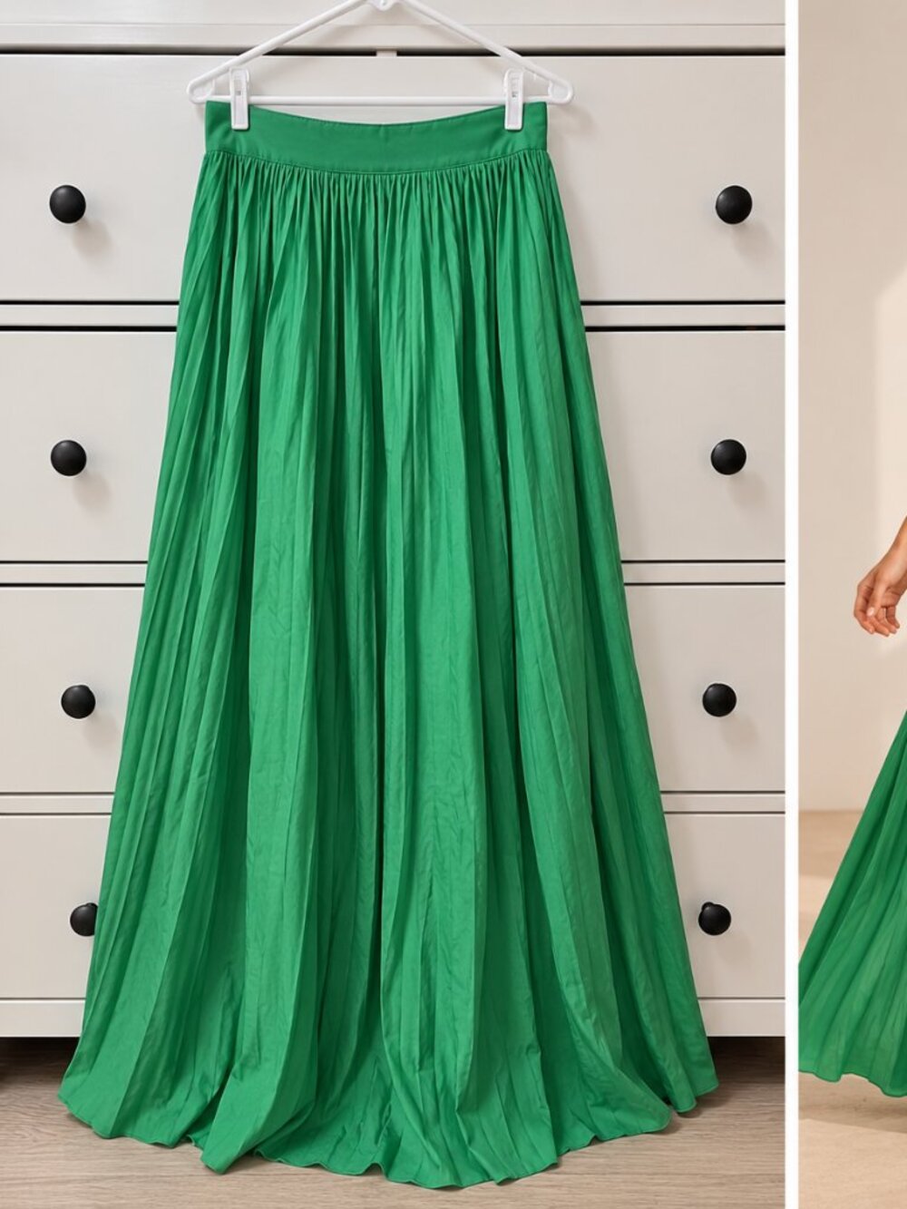 💚 Green Maxi Skirt
